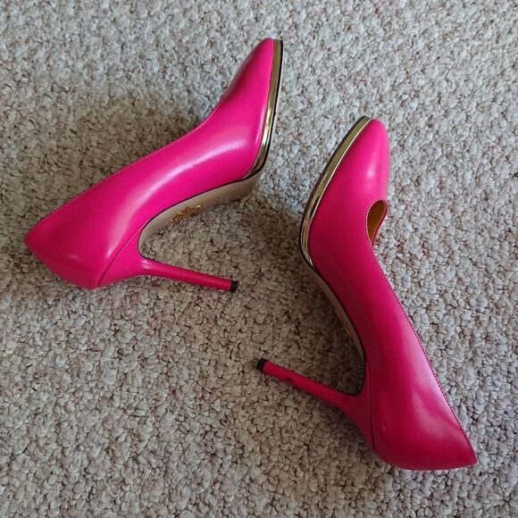 CHARLOTTE OLYMPIA Fuchsia Pumps size 36.5 - Picture 6 of 16